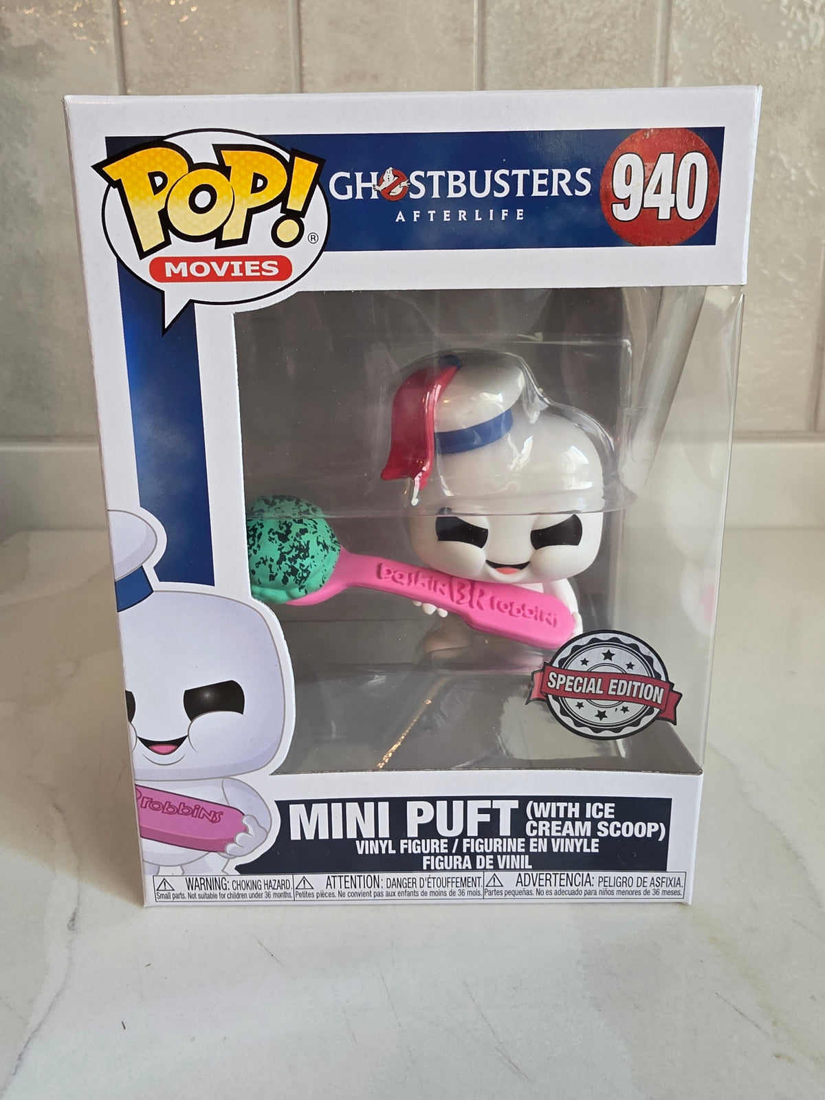 Funko Pop! Mini Puft (with ice cream scoop) 940 (pre-owned) - Frog Vault Collectables