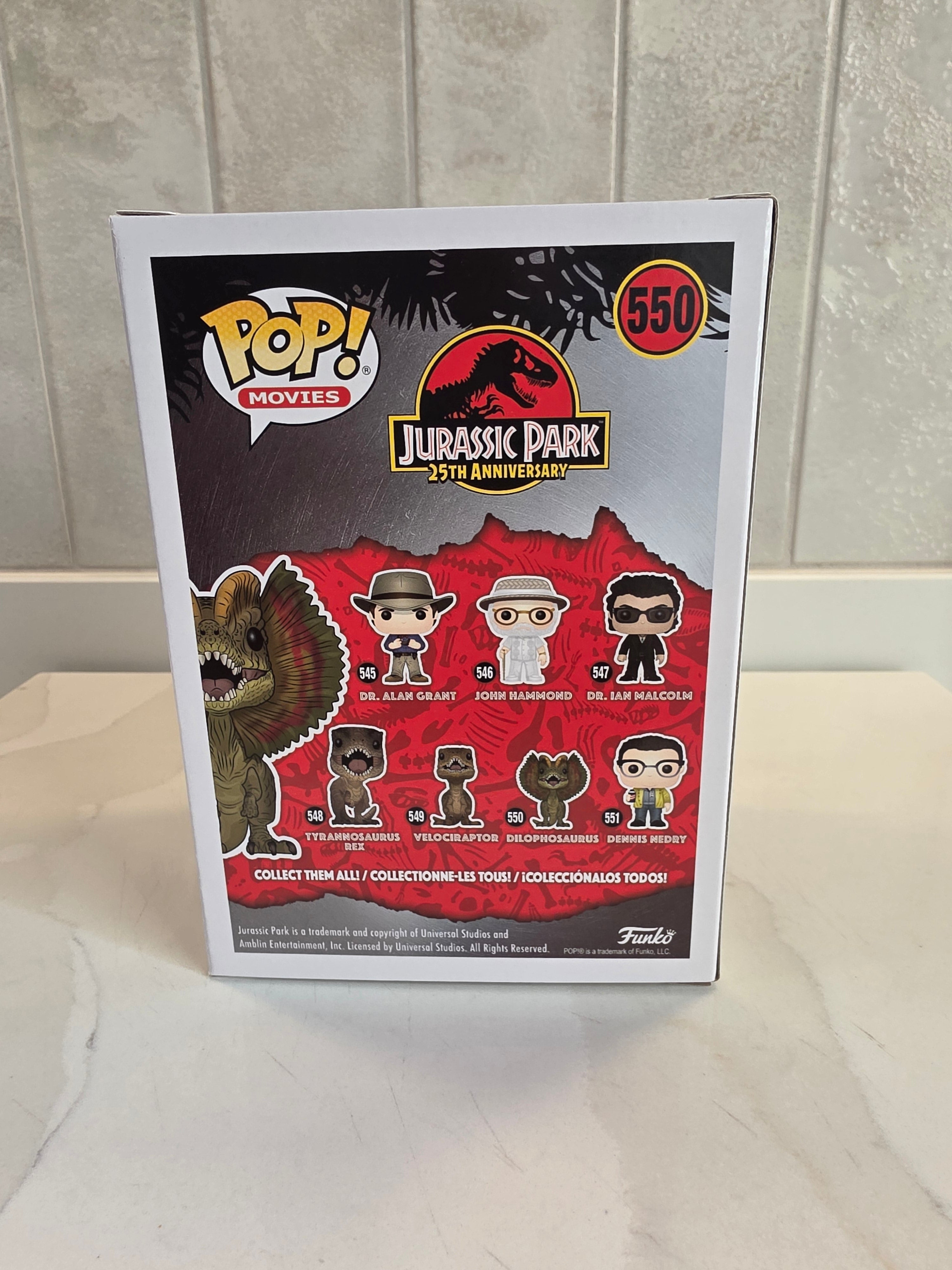 Funko Pop! Movies Dilophosaurus 550 (pre-owned) - Frog Vault Collectables