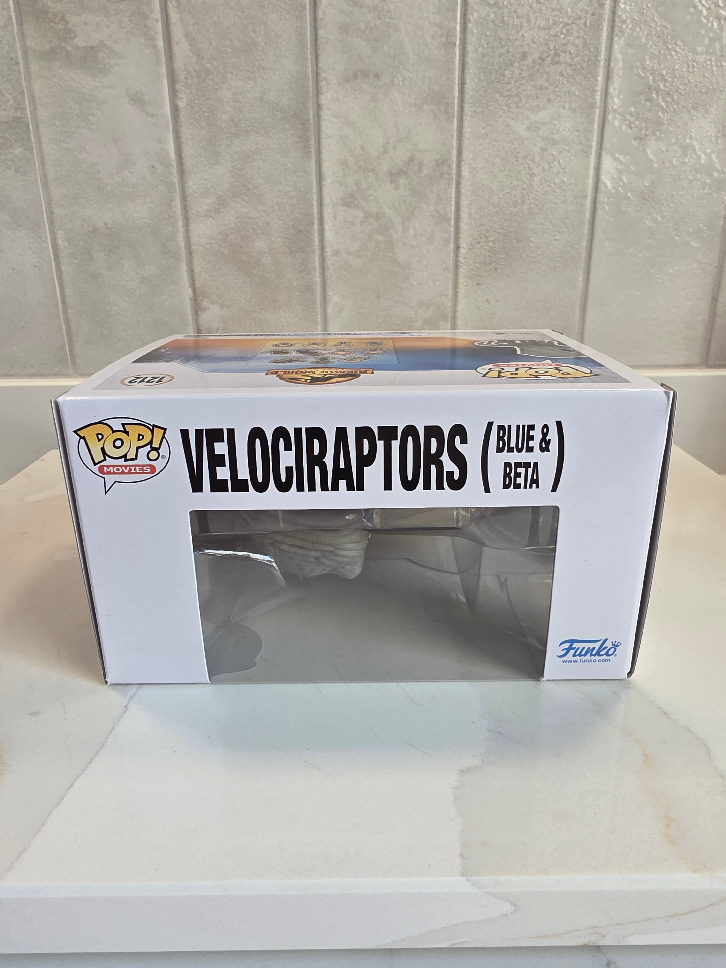 Funko Pop! Movies Veliciraptors (blue & beta) 1212 (pre-owned) - Frog Vault Collectables