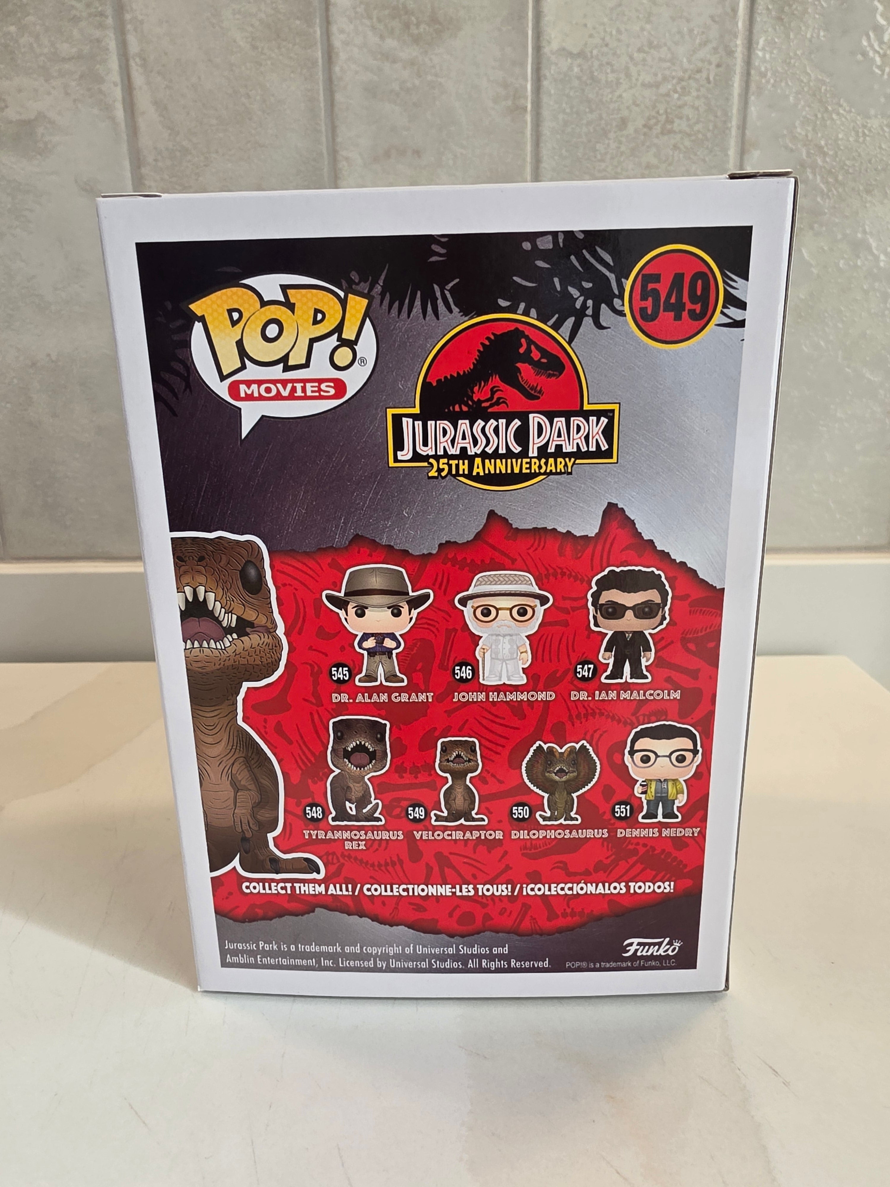 Funko Pop! Movies Velociraptor 549 (pre-owned) - Frog Vault Collectables