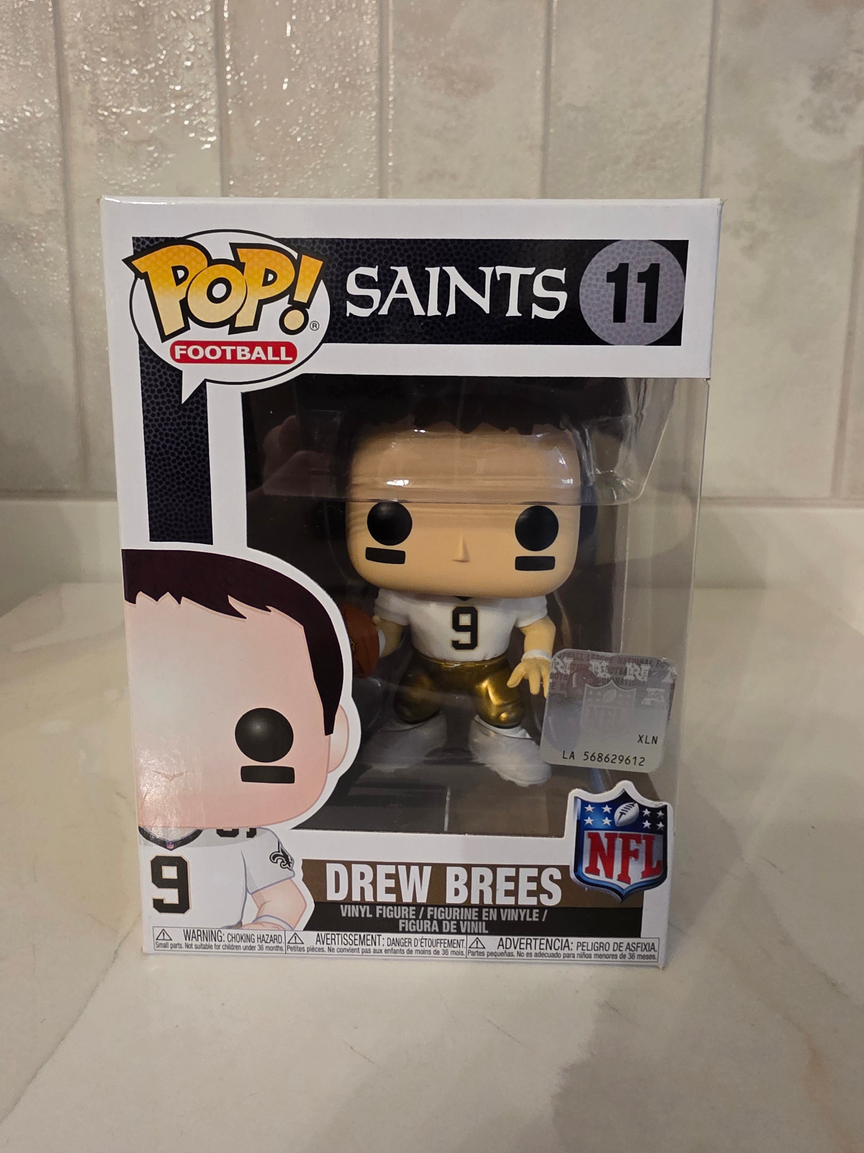 Funko Pop! NFL Saints Drew Brees 11 (white shirt) (pre-owned) - Frog Vault Collectables