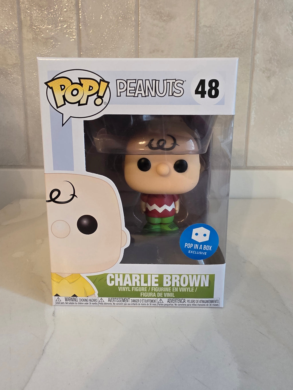 Funko Pop! Peanuts Charlie Brown 48 (red shirt) (pre-owned) - Frog Vault Collectables