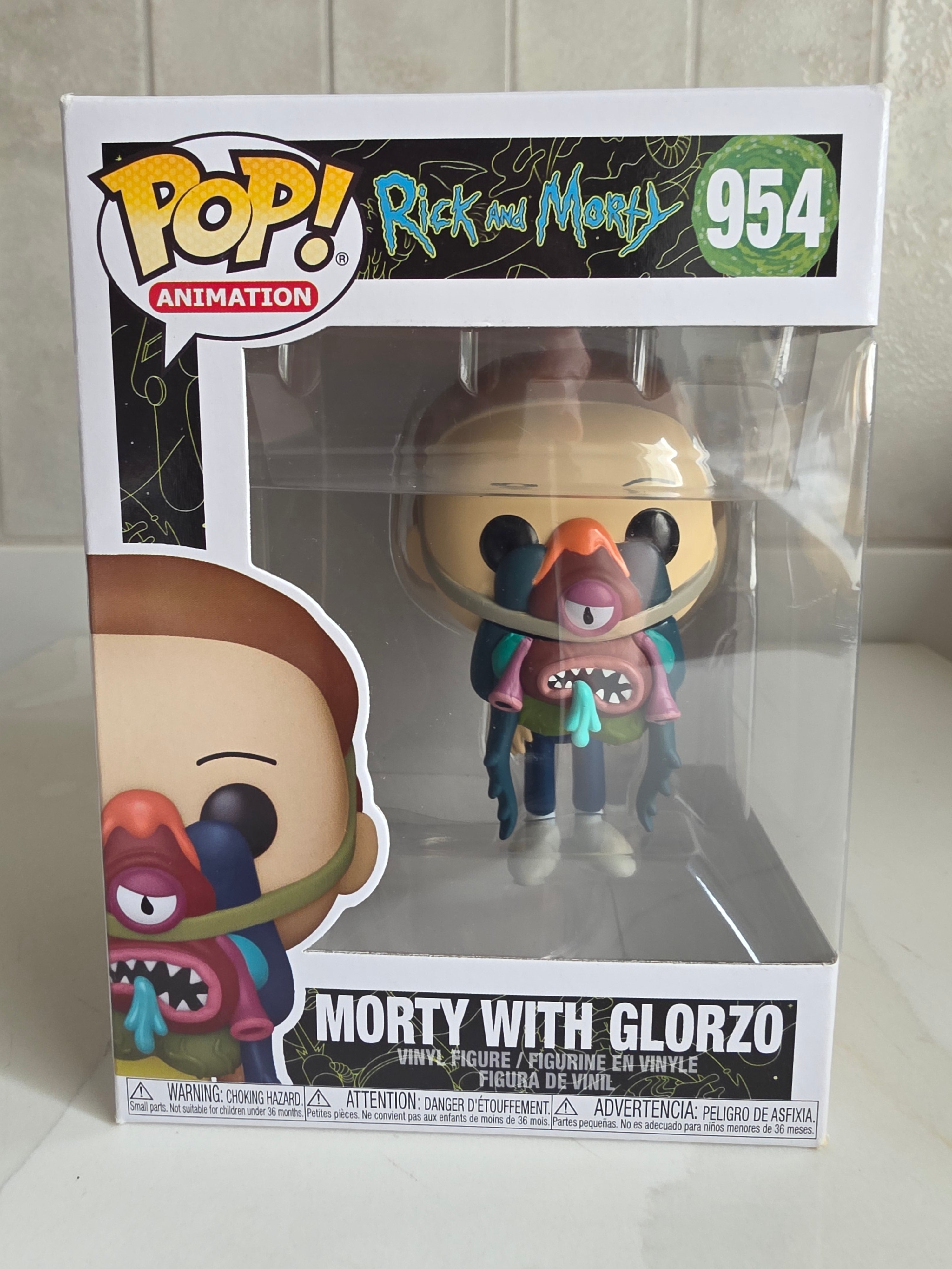 Funko Pop! Rick and Morty Morty with Glorzo 954 (pre-owned) - Frog Vault Collectables