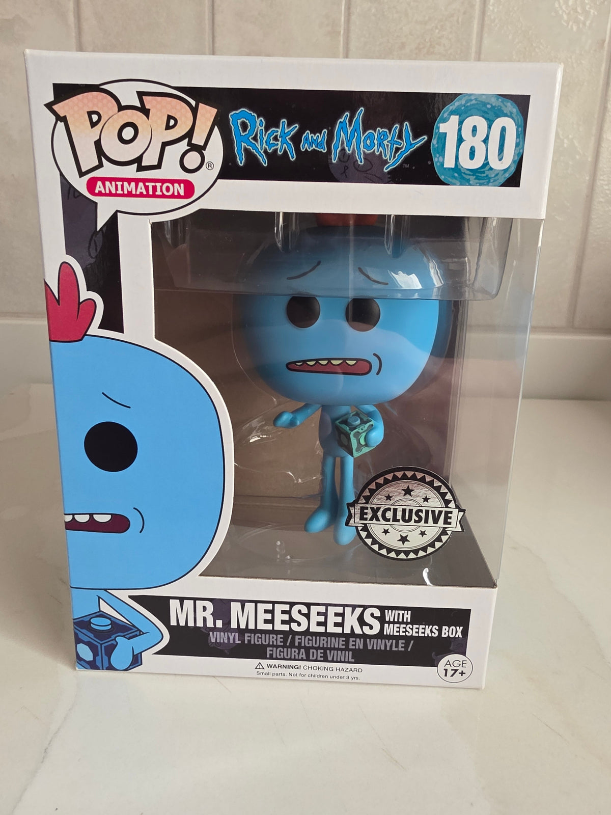 Funko Pop! Rick and Morty Mr. Meeseeks with meeseeks box 180 (pre-owned) - Frog Vault Collectables