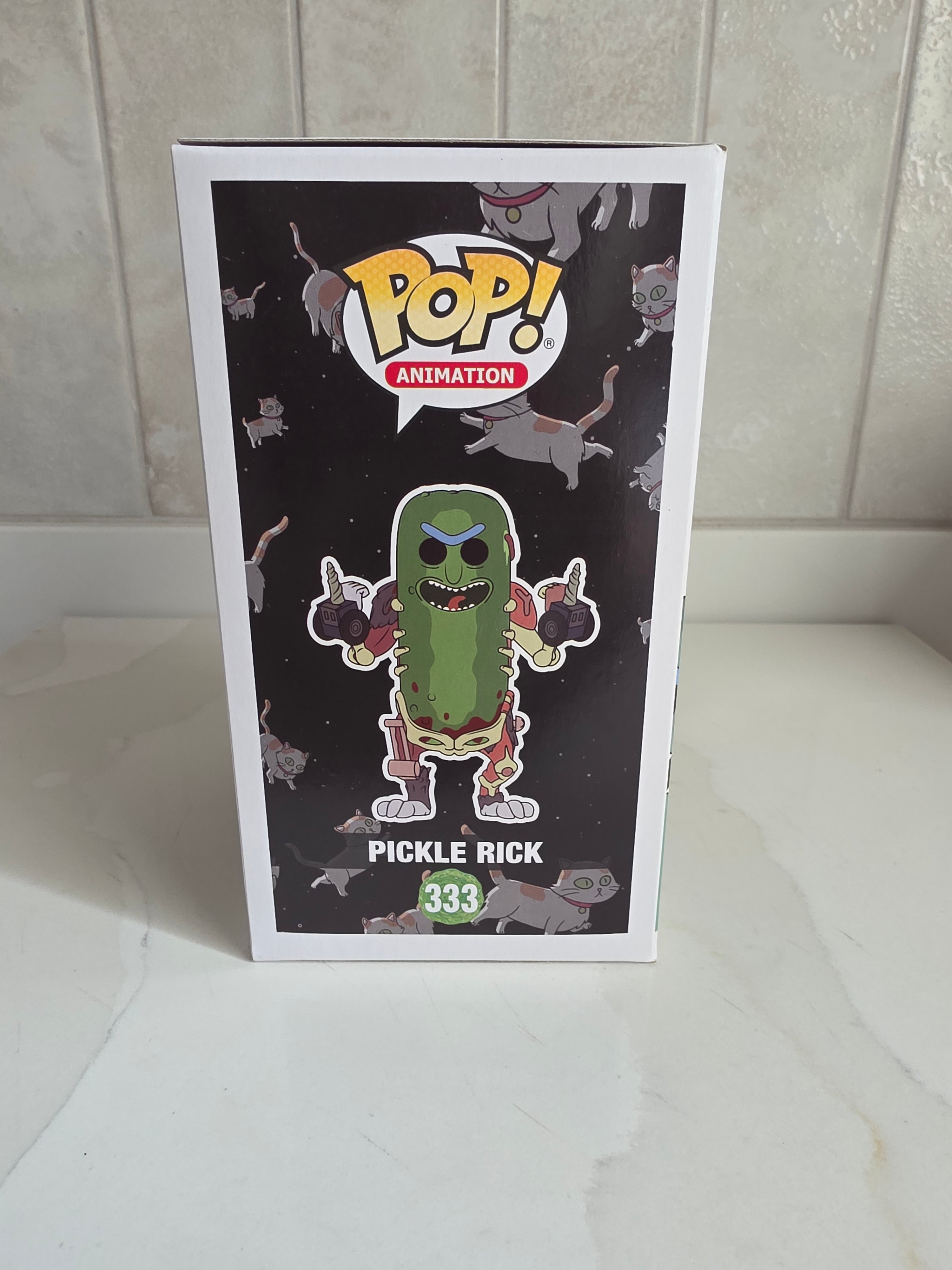 Funko Pop! Rick and Morty Pickle Rick 333 (translucent) (pre-owned) - Frog Vault Collectables