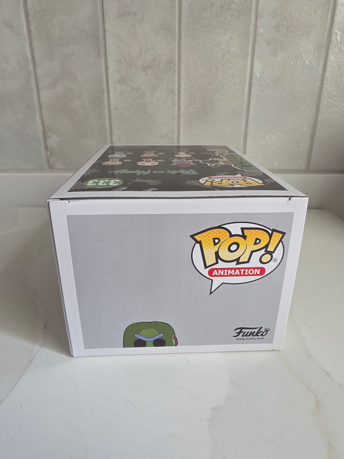 Funko Pop! Rick and Morty Pickle Rick 333 (translucent) (pre-owned) - Frog Vault Collectables