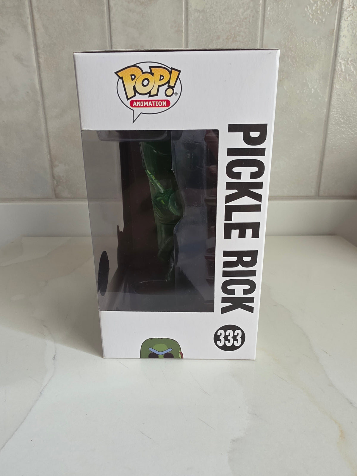 Funko Pop! Rick and Morty Pickle Rick 333 (translucent) (pre-owned) - Frog Vault Collectables