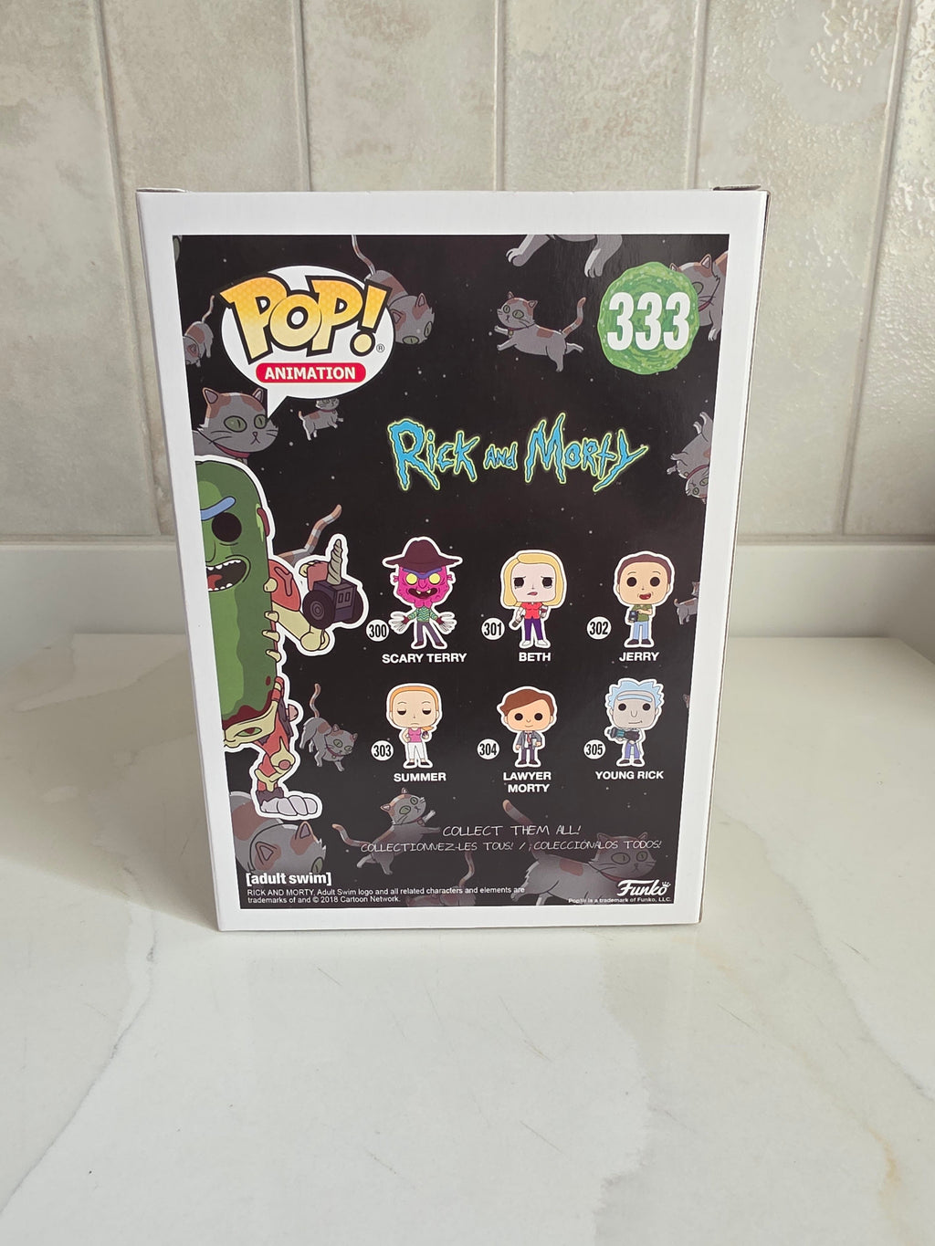 Funko Pop! Rick and Morty Pickle Rick 333 (translucent) (pre-owned) - Frog Vault Collectables