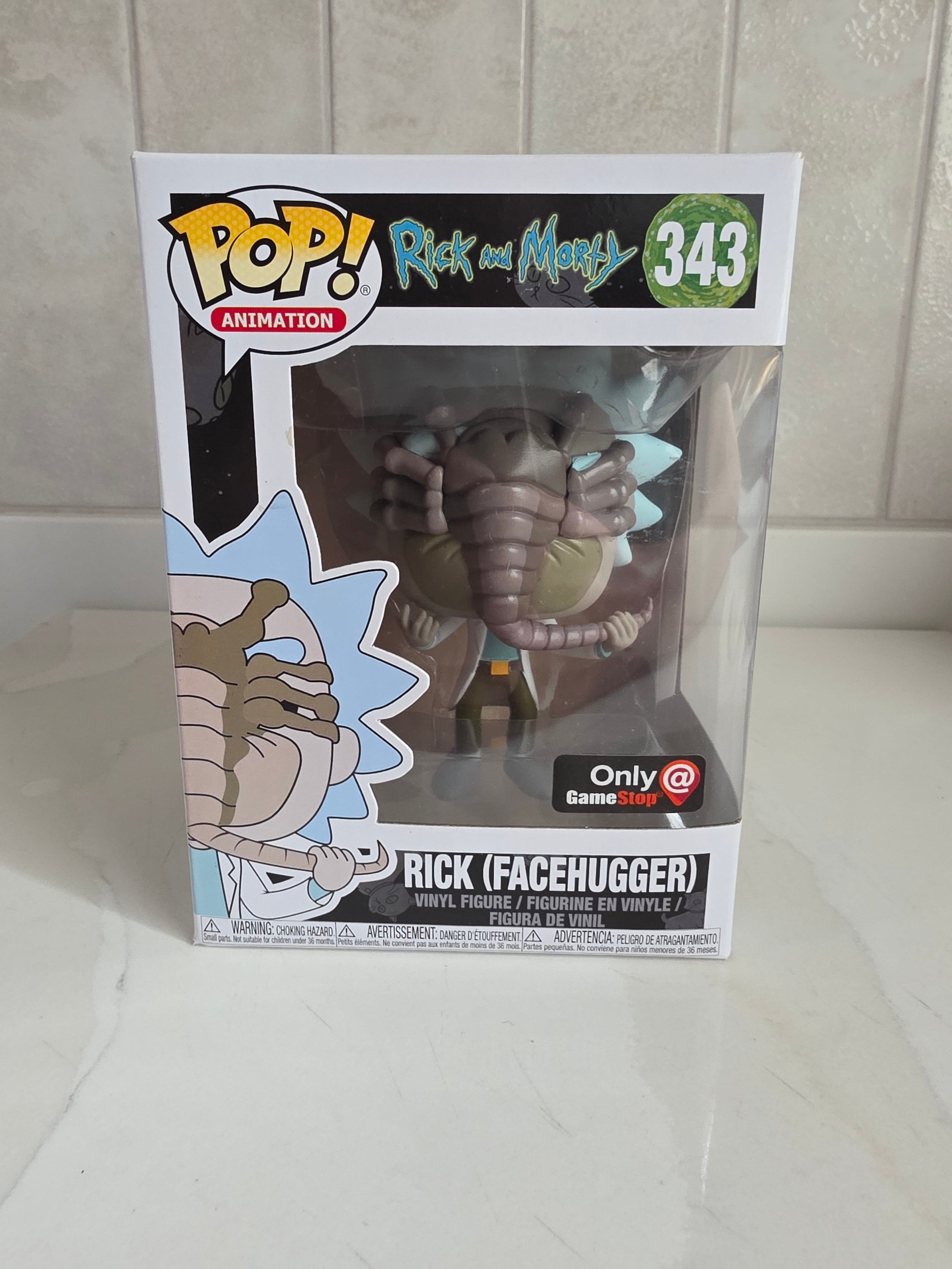 Funko Pop! Rick and Morty Rick (Facehugger) 343 (pre-owned) - Frog Vault Collectables