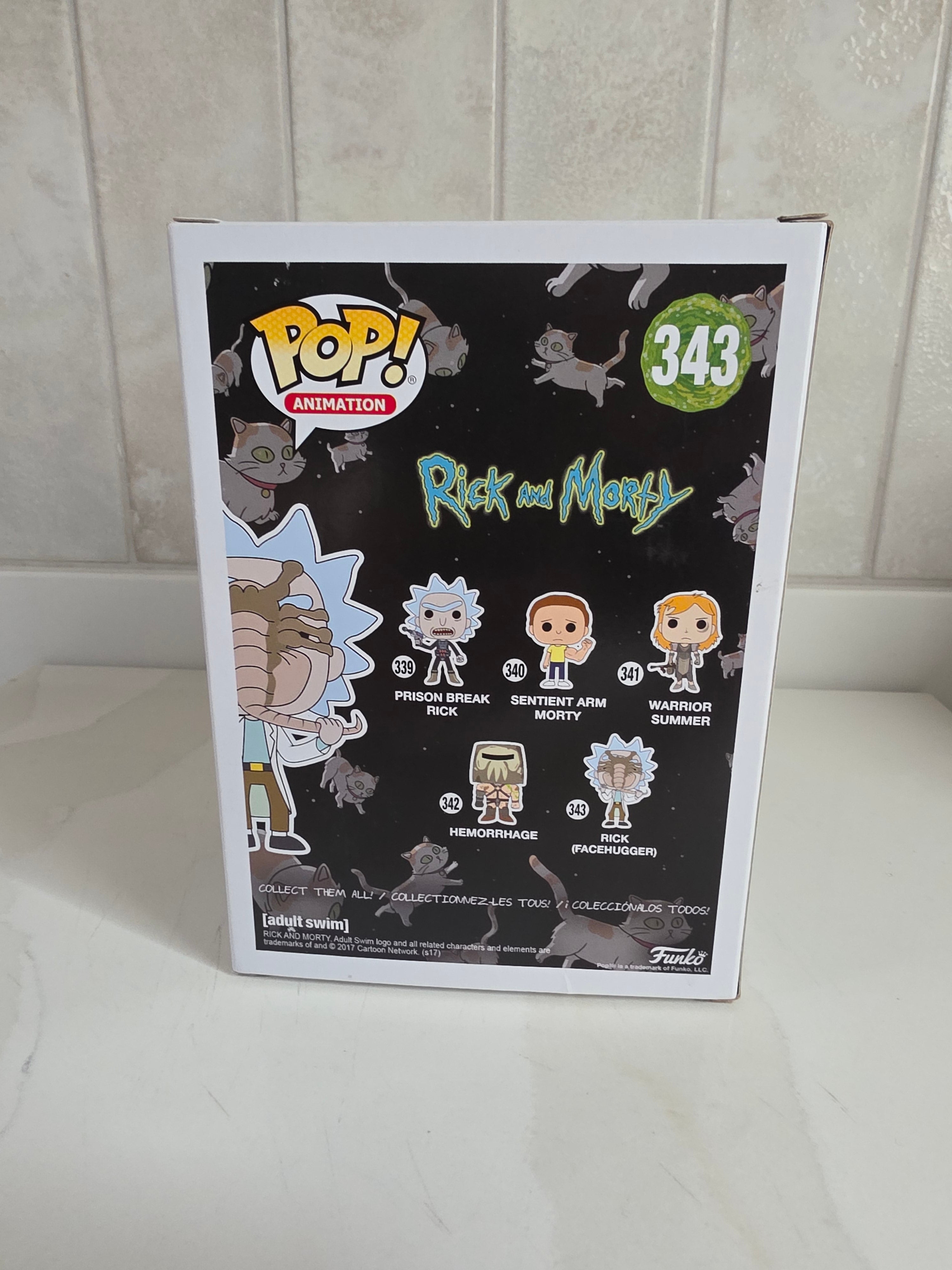 Funko Pop! Rick and Morty Rick (Facehugger) 343 (pre-owned) - Frog Vault Collectables