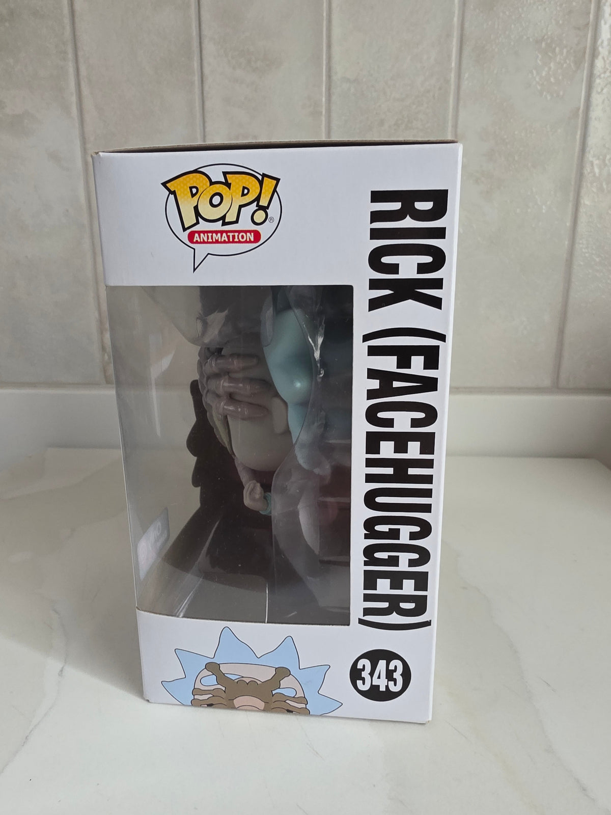 Funko Pop! Rick and Morty Rick (Facehugger) 343 (pre-owned) - Frog Vault Collectables