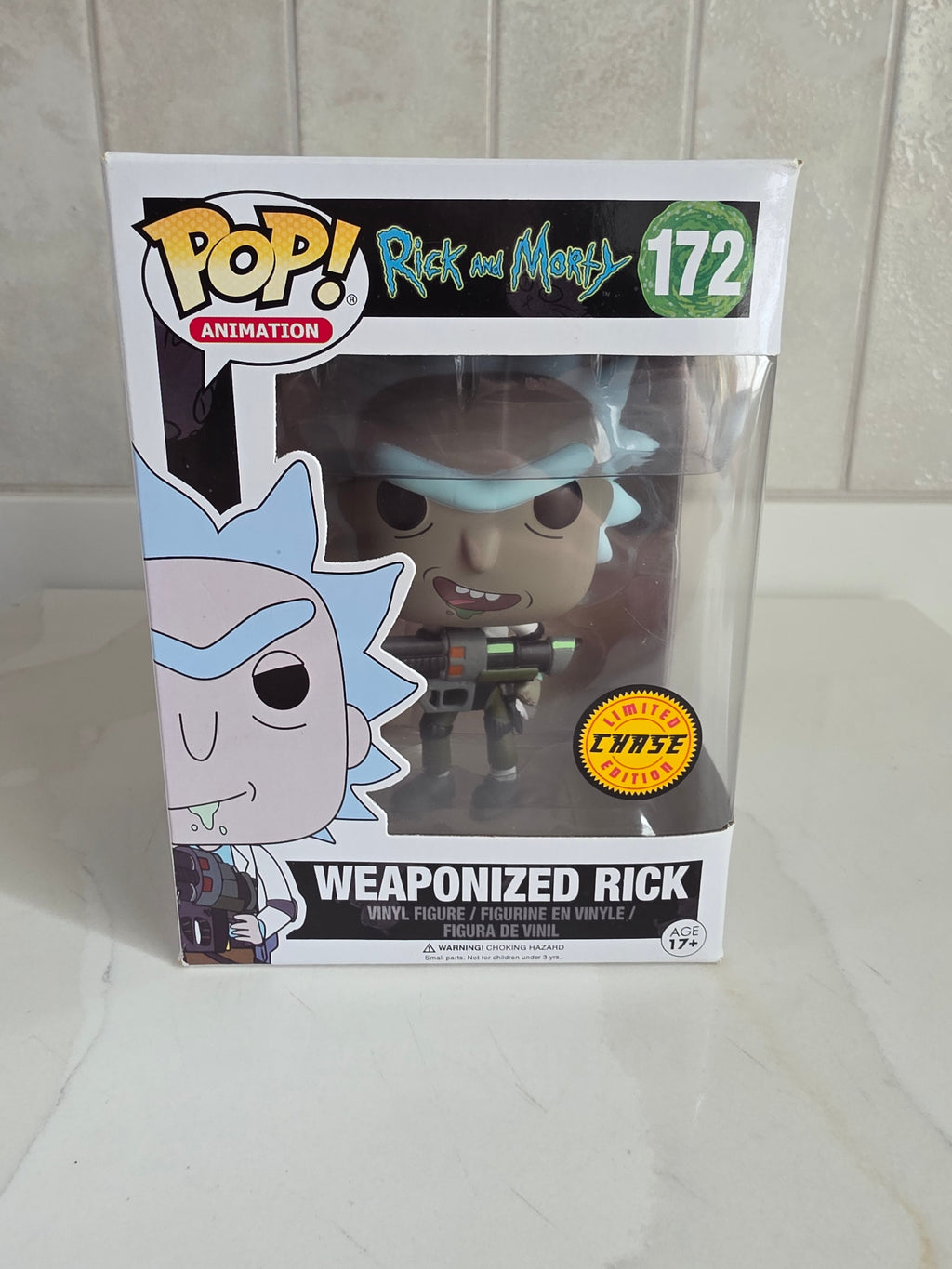Funko Pop! Rick and Morty Weaponized Rick 172 Chase edition (pre-owned) - Frog Vault Collectables