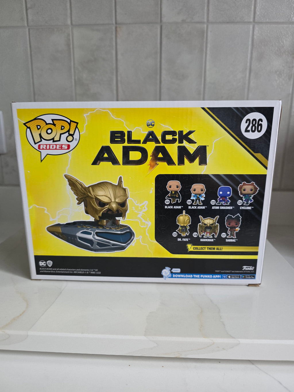 Funko Pop! Rides Black Adam Hawkman in Cruiser 286 (pre-owned) - Frog Vault Collectables