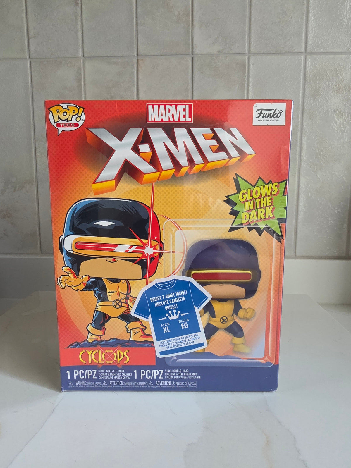 Funko Pop! Tees Marvel X-men Cyclops - Size XL (new and sealed) - Frog Vault Collectables