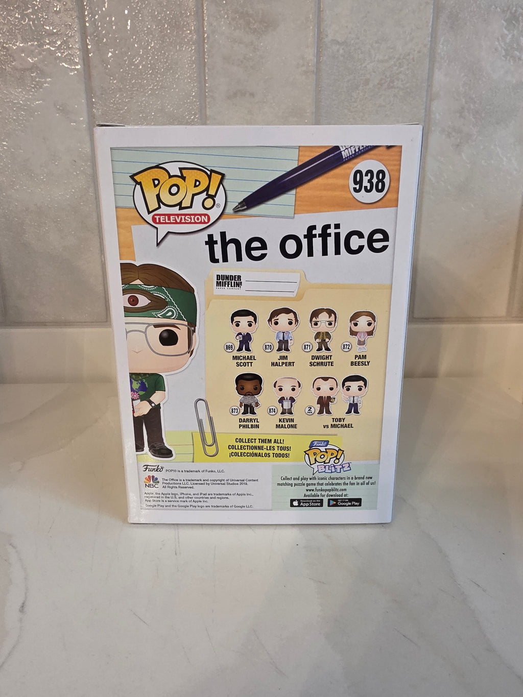 Funko Pop! The office Dwight Schrute as Recyclops 938 (pre-owned) - Frog Vault Collectables