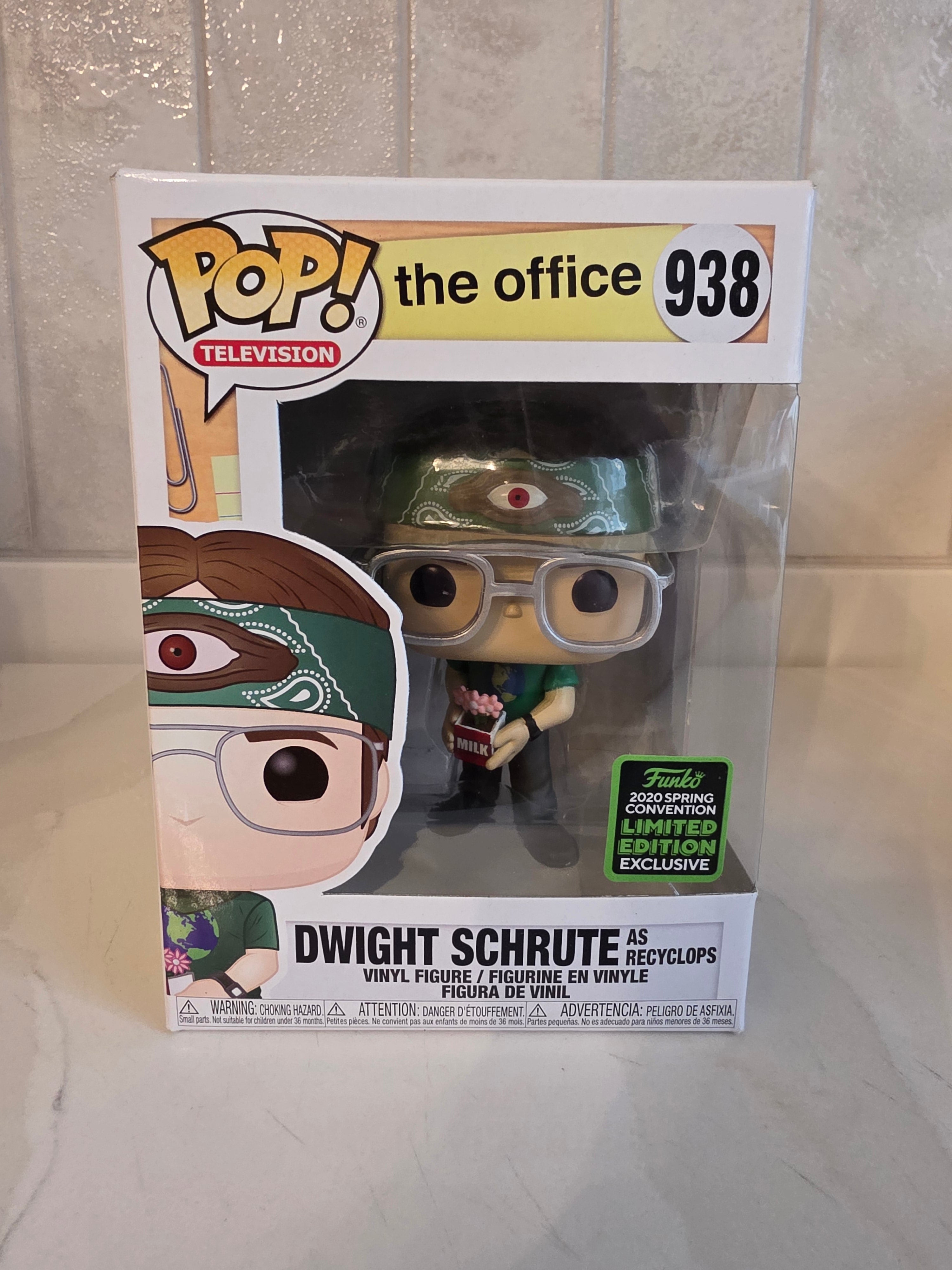 Funko Pop! The office Dwight Schrute as Recyclops 938 (pre-owned) - Frog Vault Collectables