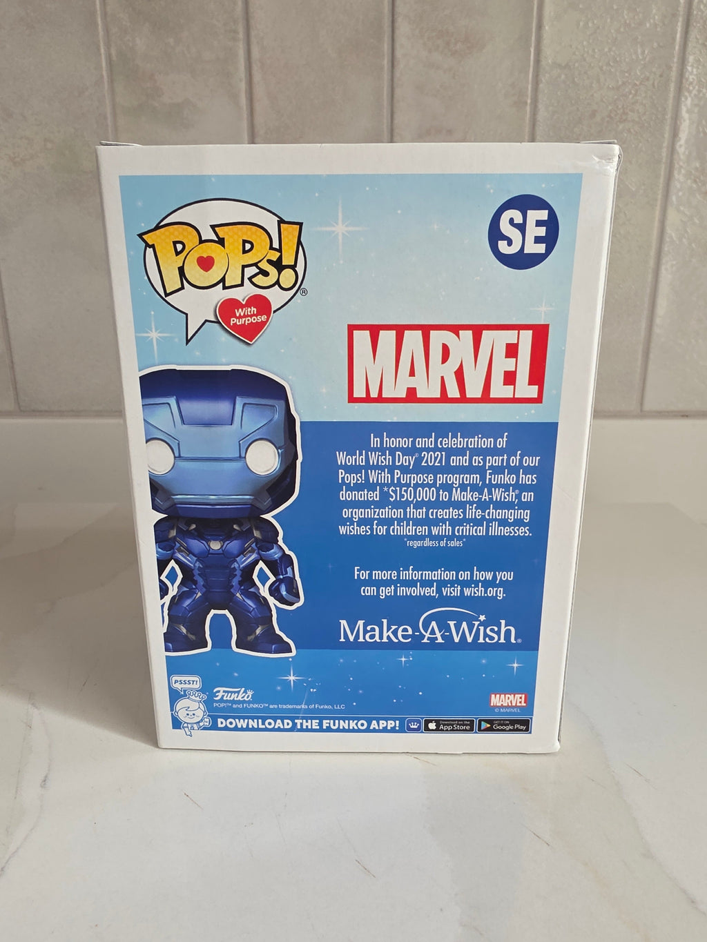 Funko Pops! With a purpose Marvel Iron Man SE (pre-owned) - Frog Vault Collectables