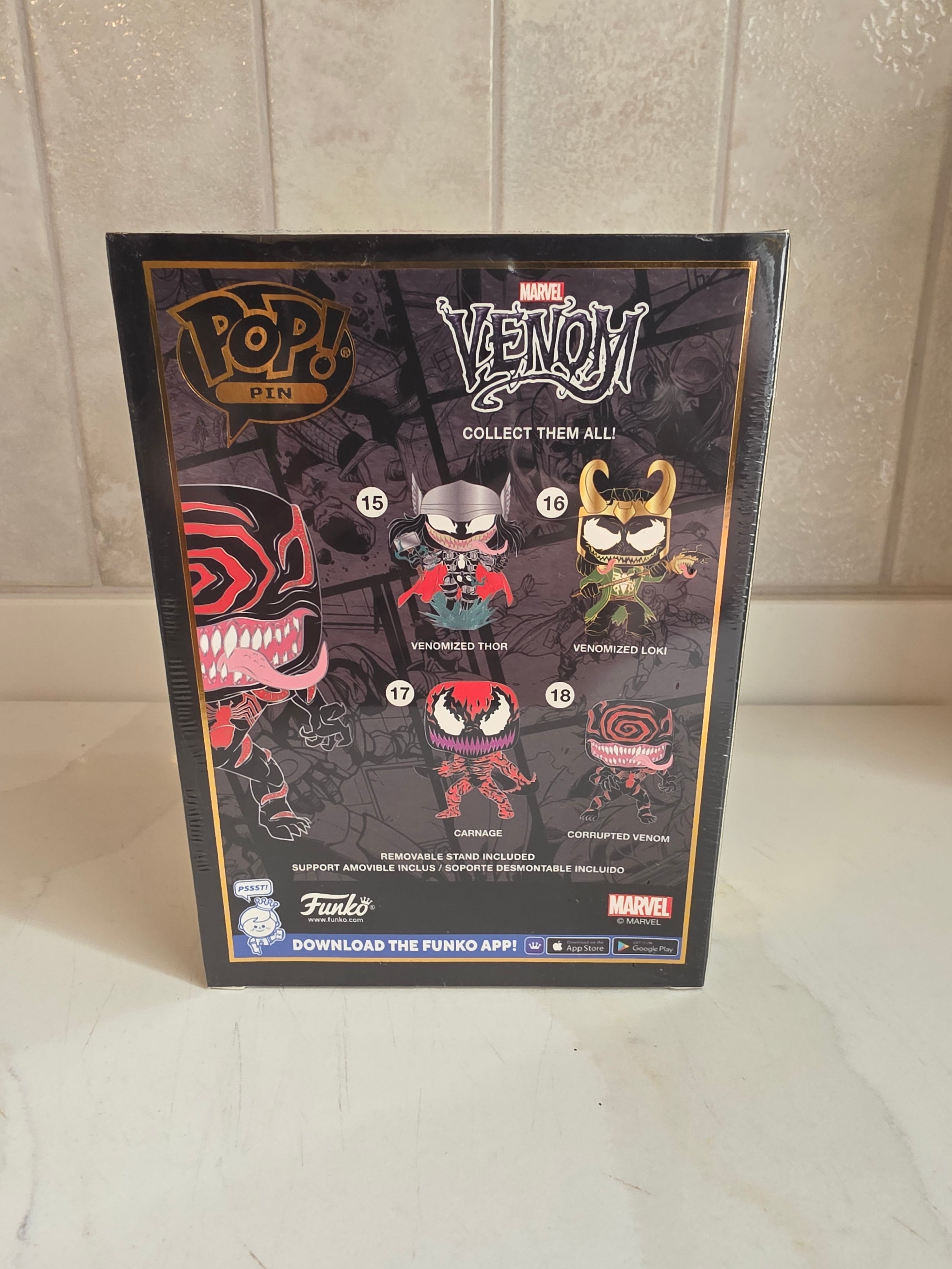 Pop Pin Corrupted Venom 18 chase (new and sealed) - Frog Vault Collectables