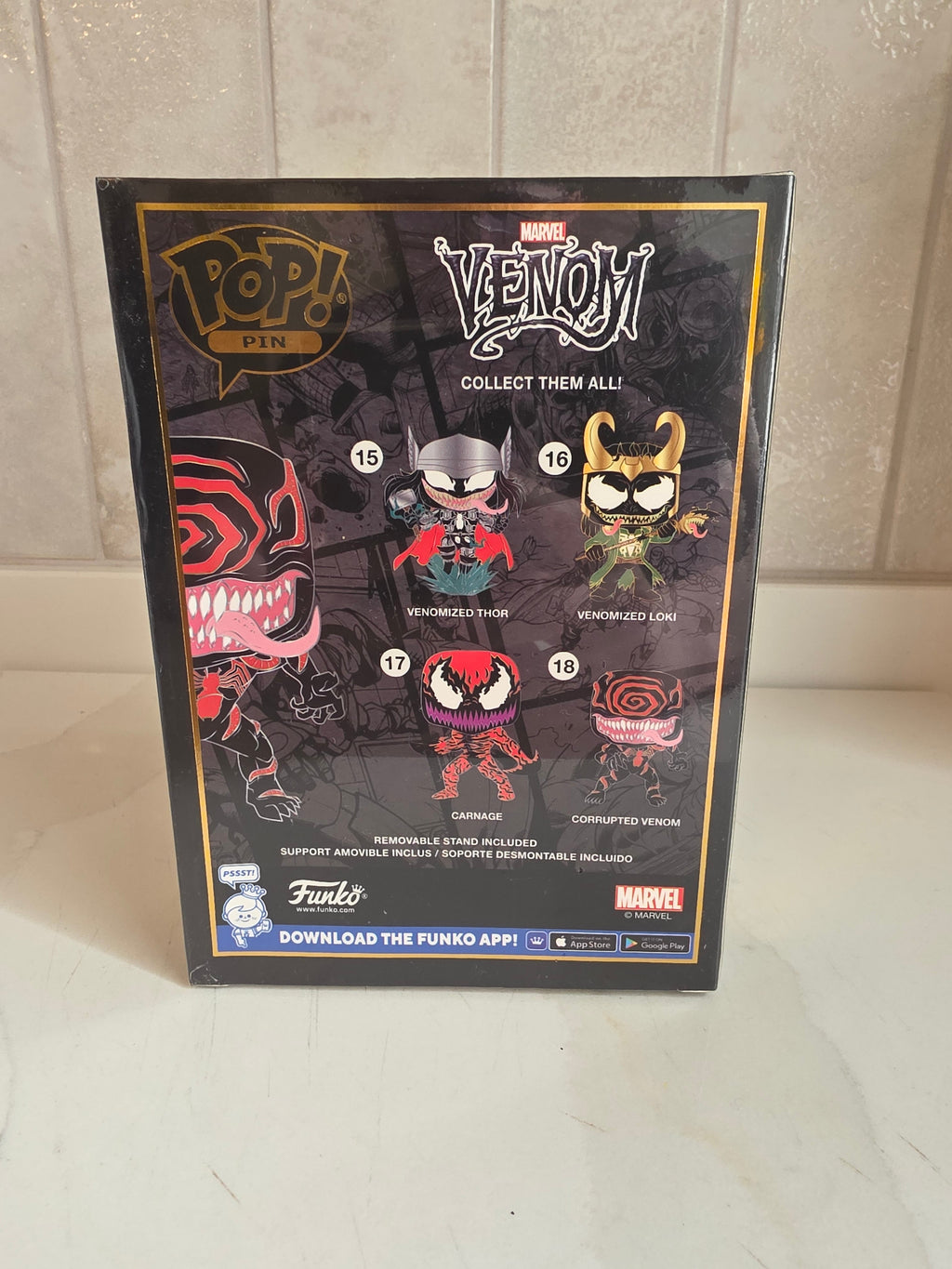 Pop Pin Corrupted Venom 18 (new and sealed) - Frog Vault Collectables