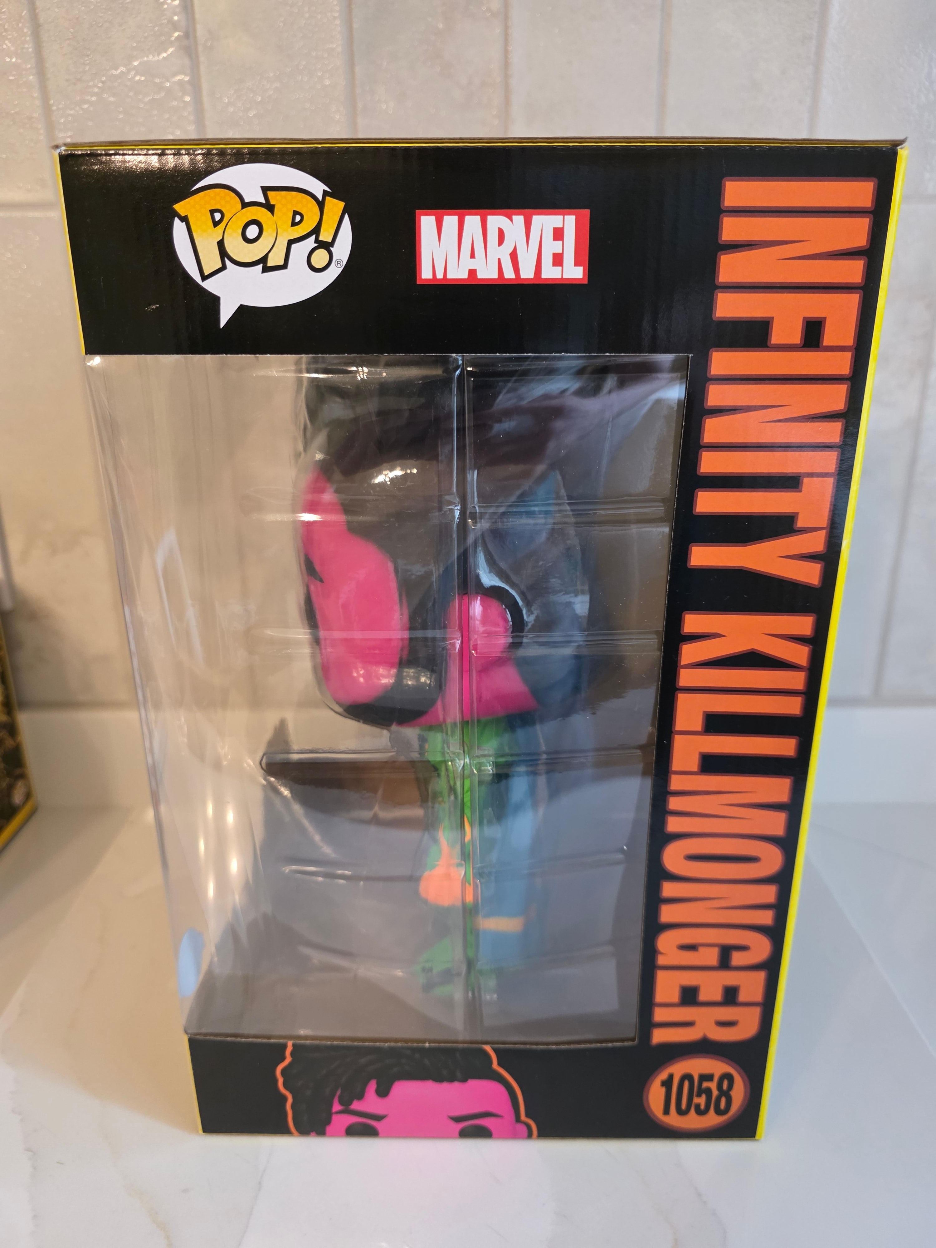 Funko Pop! Jumbo Marvel What If? Infinity Killmonger 1058 Blacklight (pre-owned)