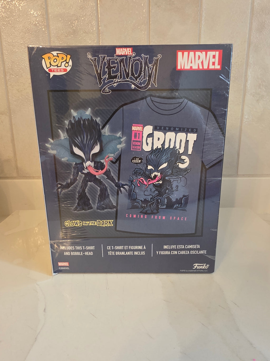 Funko Pop! Tees Marvel Venomized Groot - size Medium