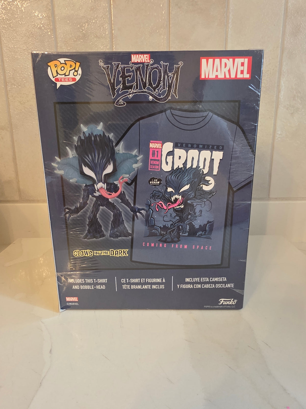 Funko Pop! Tees Marvel Venomized Groot - size Medium