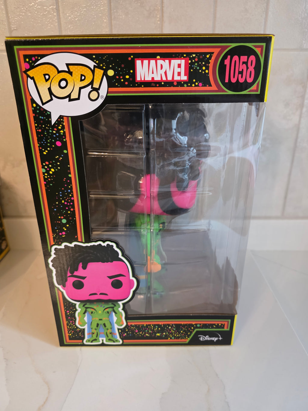 Funko Pop! Jumbo Marvel What If? Infinity Killmonger 1058 Blacklight (pre-owned)