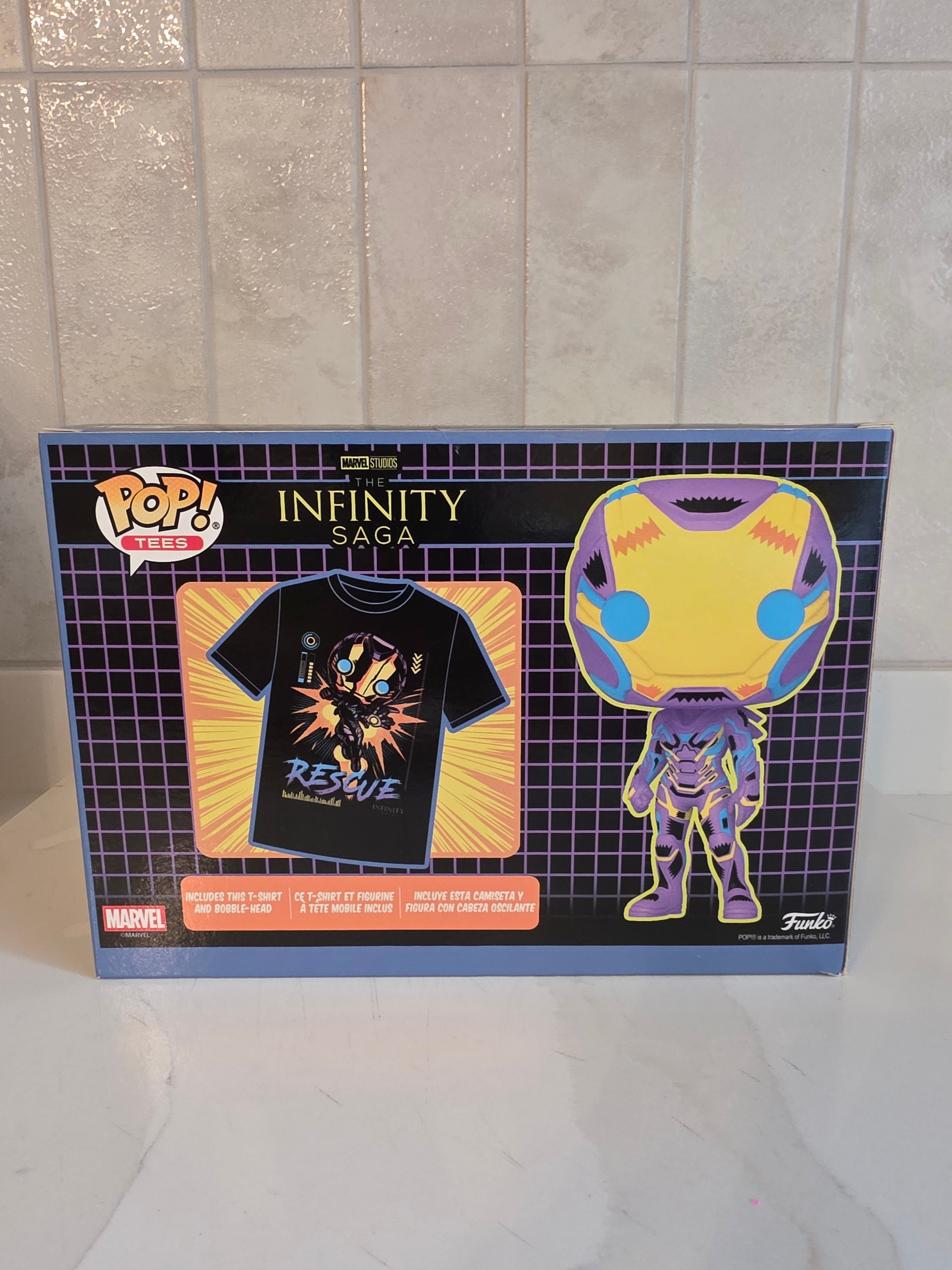 Funko Pop! Tees Marvel Infinity Saga Rescue blacklight - size Medium