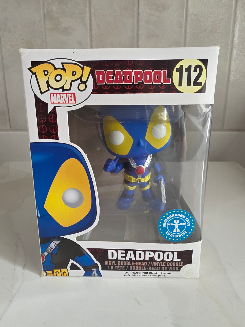 Funko Pop! Deadpool 112 (blue suit) underground toys (pre-owned)