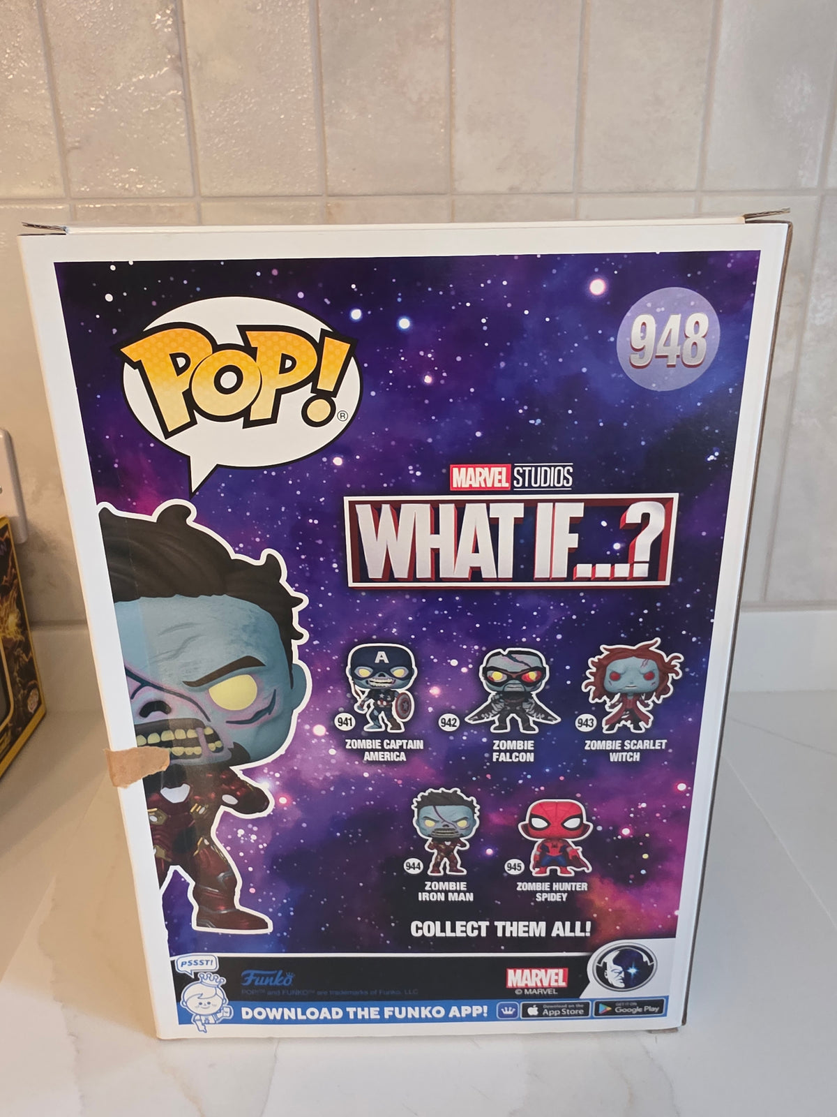Funko Pop! Jumbo Marvel What If? Zombie Iron Man 948 (pre-owned)