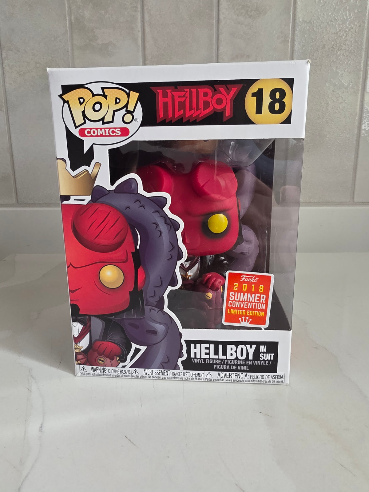 Funko Pop! Comics Hellboy in suit 18 (pre-owned)
