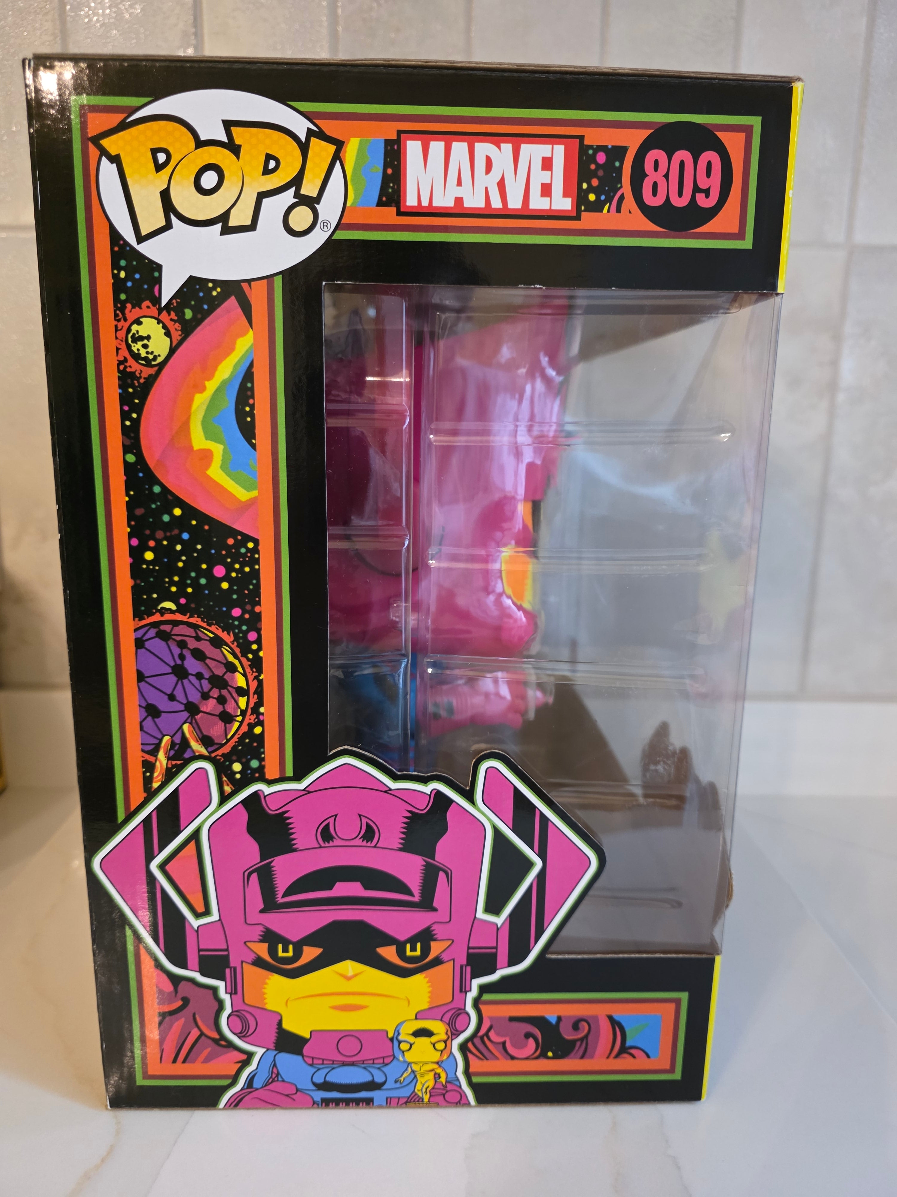 Funko Pop! Jumbo Galactus with Silver Surfer 809 (PX) Blacklight (pre-owned)