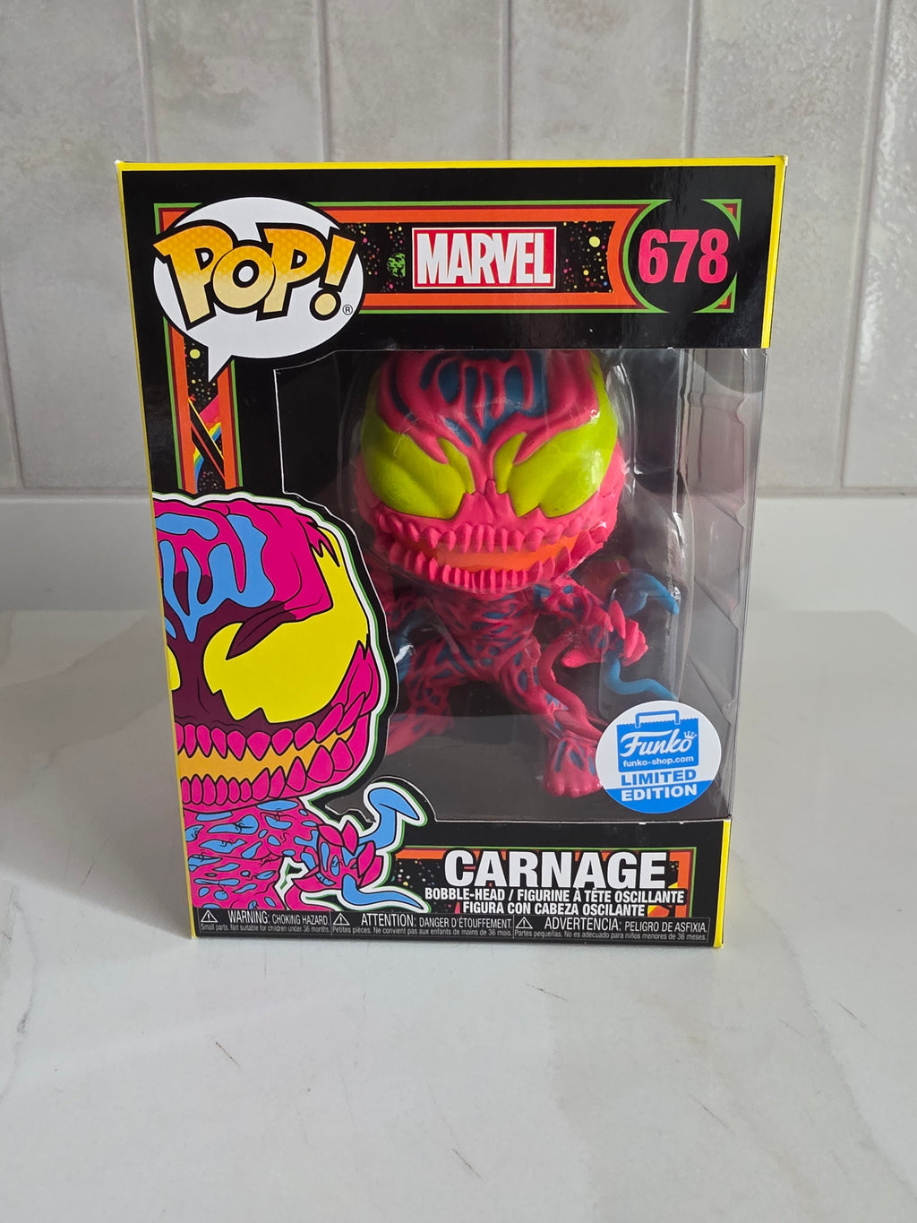 Funko Pop! Marvel 678 blacklight (pre-owned)