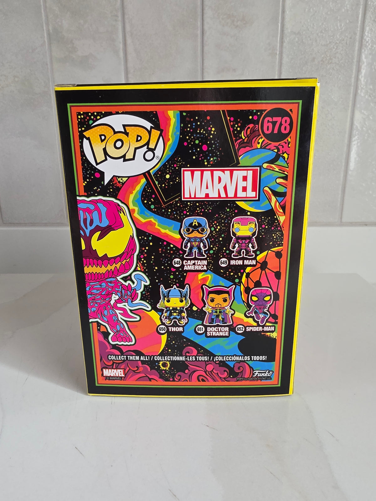 Funko Pop! Marvel 678 blacklight (pre-owned)