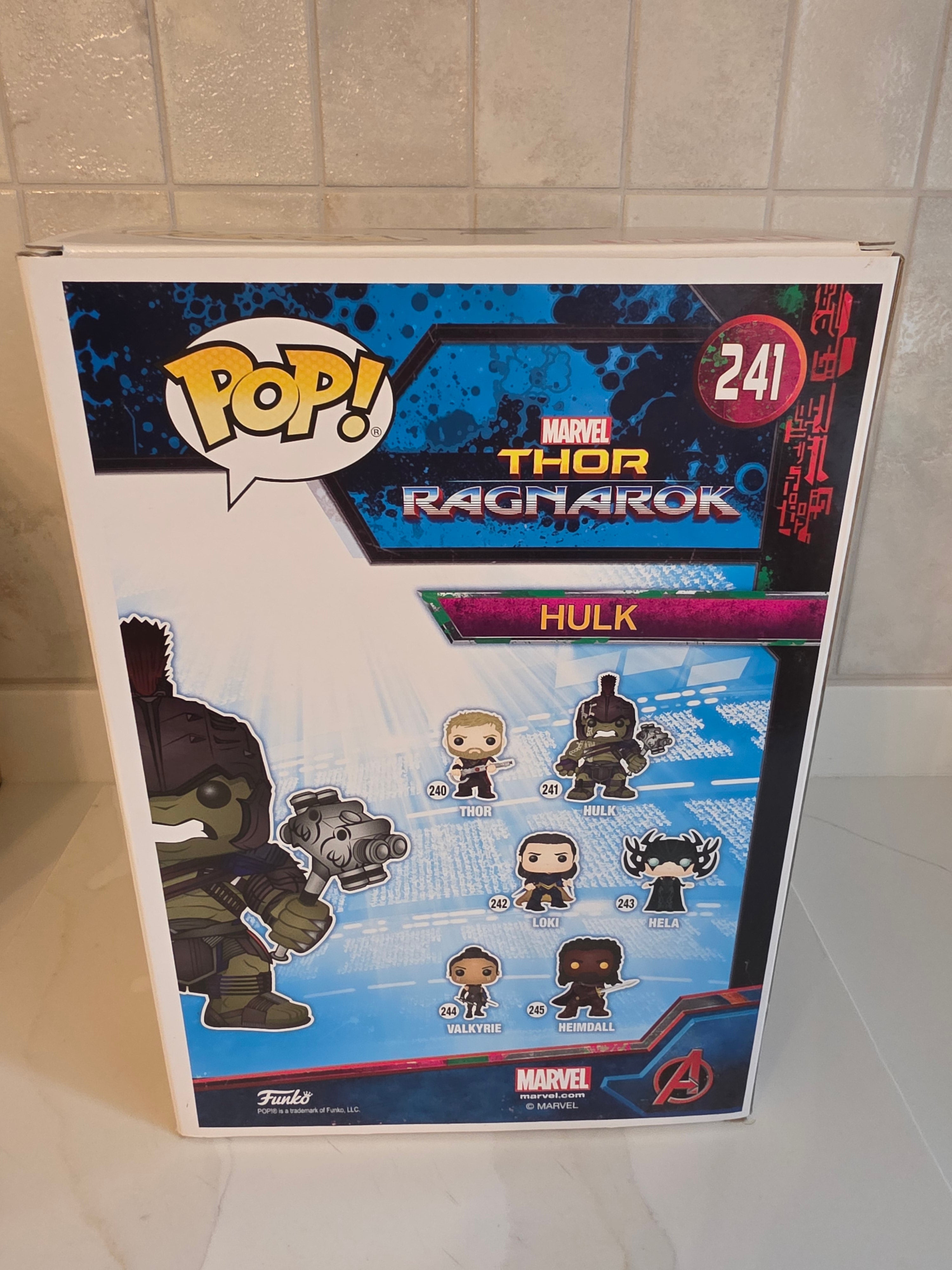 Funko Pop! Jumbo Thor Ragnarok Hulk 241 (pre-owned)