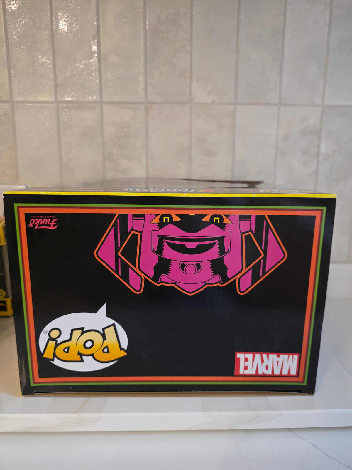 Funko Pop! Jumbo Galactus with Silver Surfer 809 (PX) Blacklight (pre-owned)