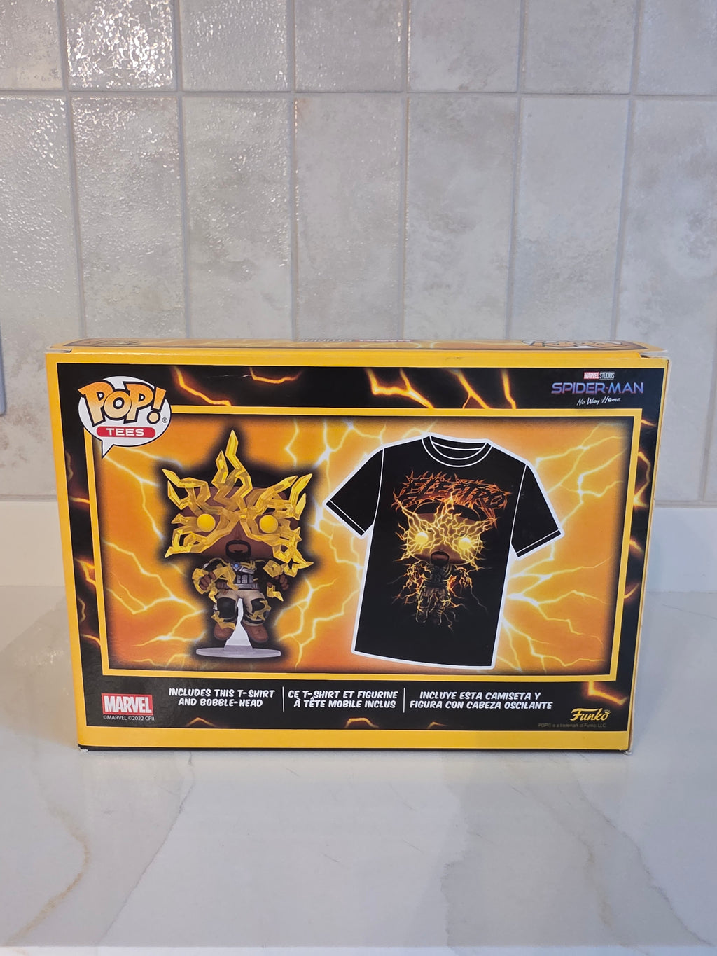 Funko Pop! Tees Spider-man No Way Home Electro - size Medium